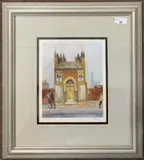 The Yellow Door by Harold Riley, lithograph, offered Aug 2023