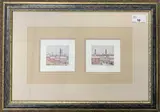 As it Was / Better Days' limited edition lithographs, numbered 24/375 and signed in pencil, 9x10ins, framed and glazed by Geoffrey Wolsey Birks, pencil, sold Aug 2023