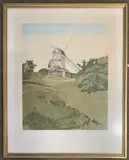 Drinkstone Mill by Aisla Kennedy, pencil, sold Aug 2023