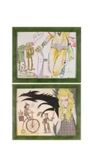 Knight and Dragon by Scott Campbell, Mixed media, sold Aug 2023