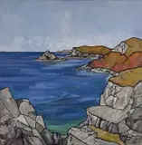 Coastal by Paul Bursnall, 2022, Acrylic on canvas, sold Jul 2023