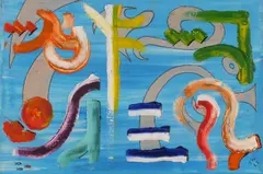 Cross Roads by Terry Wallwork, Mixed media on canvas, sold Jul 2023