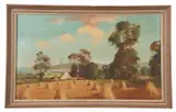 A view across a wheatfield by Marcus Ford, oil on canvas, offered Jun 2023