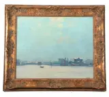 Yarmouth, on the River Yare by Geoffrey Chatten, oil on board, offered Jun 2023