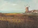 Cley next the Sea by John Tuck, oil on board, sold Jun 2023