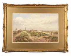 Mousehold Heath, Norwich by Samuel Standige Boden, 1875, watercolour, sold Jun 2023