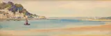 Coastal scene by Gertrude C. Howes, watercolour, offered Jun 2023