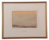 A View of Norwich from Mousehold by David Hodgson, watercolour and pencil, sold Jun 2023
