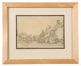 Hoxne, Suffolk by Leonard Russell Squirrell, pencil on paper, sold Jun 2023