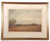 Norfolk Broads by J.R. Goodman, watercolour, offered Jun 2023