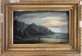 Lizard Head, Cornwall by Alfred Stannard, Oil on canvas, sold Jun 2023