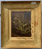 A study of a thistle by Joseph Verner, oil on board, offered Jun 2023