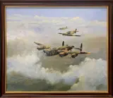 Battle of Britain Memorial Flight 1990/91 by Frederick T. Searle, oil on board, offered Jun 2023