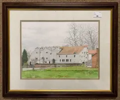 Burgh Mill, Nr Aylsham by John A.Watson, 1998, watercolour, offered Jun 2023