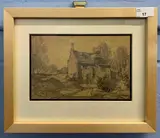 Bourne Mill, Colchester by Leonard Russell Squirell, 1946, pencil on paper, sold Jun 2023
