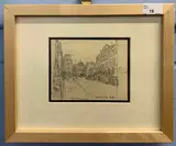 Lansdown Road, Bath by Leonard Russell Squirell, pencil on paper, sold Jun 2023