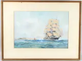 Untitled by Frank Henry Mason, watercolour, offered Jul 2025