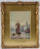 On the Colne at Wyvenhoe' signed and dated 1902 inscribed on the mount, 17cm x 12cm by Robert Malcolm Lloyd, 1902, print (other), offered Jul 2025