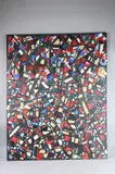 Abstract oil on canvas by Nejad Melih Devrim, oil on canvas, sold Jun 2025