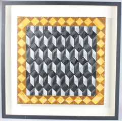 Pantaloon' oil on canvas, Mayor Rowan Gallery label 50.5cm x 50.5cm by Mark Lancaster, oil on canvas, sold Jun 2025