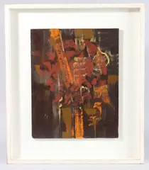 Small Indian' oil on board by Bryan Wynter, oil on board, sold Jun 2025