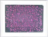 Untitled abstract by William Gear Ra Frsa Fbsa, mixed media on paper, sold Jun 2025