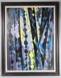 April 1970' oil on canvas by William Gear Ra Frsa Fbsa, oil on canvas, sold Jun 2025