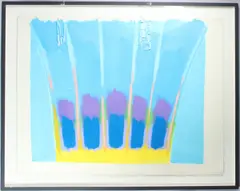 Lemon Base'mixed media on paper by Trevor Bell, mixed media on paper, sold Jun 2025