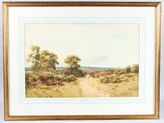 Danbury Common, Essex' watercolour by Thomas Pyne, 1895, watercolour, offered Jun 2025