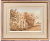 Netley Abbey, Hampshire by William Alfred Delamotte, watercolour, offered Jun 2025