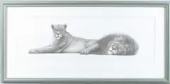 limited edition print, 933/995, 'From a drawing of a lion and lioness by Gary Hodges by Gary Hodges, print, offered Jun 2025