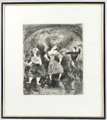 Testament explained by Aesop by Marc Chagall, etching, offered Jun 2025