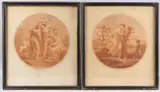 Cupid disarmed by the Graces' and 'Cupids Revenge' pair of sepia engravings, published by Boydell, Pall Mall, 41cm x 36cm by Gavrilla Scorodoomoff, print (other), sold Jun 2025