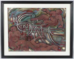 Mixed by Jacqueline Jacueir, mixed media on paper, offered May 2025