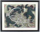 Untitled by Jacqueline Jacueir, mixed media on paper, offered May 2025