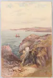 On the Anglesey Coast' watercolour on card by James Alfred Aitken, watercolour on card, offered May 2025