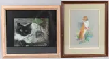 Study of a stoat, coloured crayons by Joel Kirk, drawing, offered May 2025