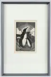 Penguins by George Elmslie Owen, etching, sold May 2025