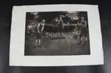The Last Green' scene of golfers from the 18th century by Lawrence Josset, print, offered May 2025