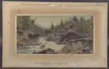 Alpine river view by Arthur Croft, 1879, watercolour, sold Apr 2025