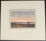 From train near Christchurch' watercolour by Norman Wilkinson, watercolour, sold Apr 2025