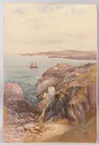 On the Anglesey Coast' watercolour on card by James Alfred Aitken, watercolour on card, offered Apr 2025