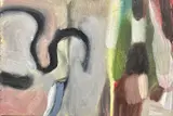 Untitled by Jonathan Hunt, oil on board, offered Oct 2023