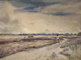 Untitled by Claude Hayes, watercolour, offered Oct 2023