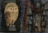 The Owl by Willi Soukop, watercolour, sold Oct 2023