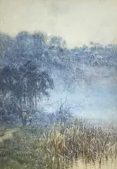 Untitled by Parker Hagarty, watercolour, offered Oct 2023