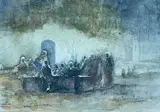 Outside the Mosque by Frank Spenlove-Spenlove, watercolour, sold Oct 2023