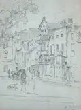 Probably by William Gibbons, pencil on paper, offered Oct 2023