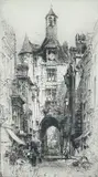 La Tour de L'horloge' signed, dated verso '28, 42 x 24cmsProvenance: private collection CardiffComments: framed and glazed, ready to hang by Hedley Fitton limited edition, etching, offered Oct 2023