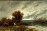Untitled by Henry Wallis, oil on canvas, sold Oct 2023